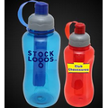 25 Oz. Plastic Screw Top Water Bottle w/ Ice Stick